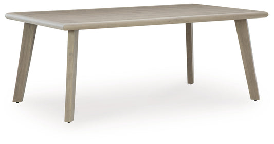 Carisbo RECT Dining Table w/UMB OPT