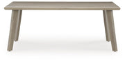 Carisbo RECT Dining Table w/UMB OPT