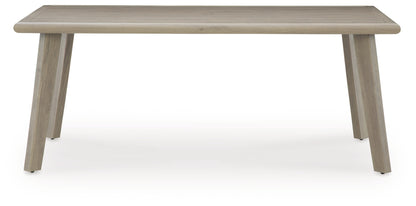 Carisbo RECT Dining Table w/UMB OPT