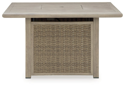 Carisbo Square Fire Pit Table