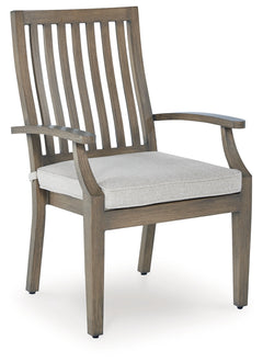 Rainier Ranch Arm Chair With Cushion (Set of 2)
