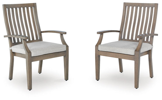 Rainier Ranch Arm Chair With Cushion (Set of 2)