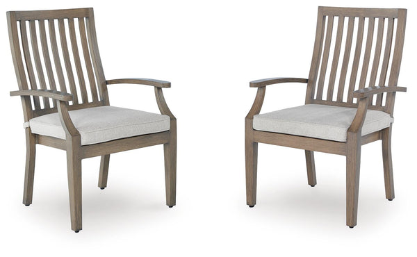 Rainier Ranch Arm Chair With Cushion (Set of 2)