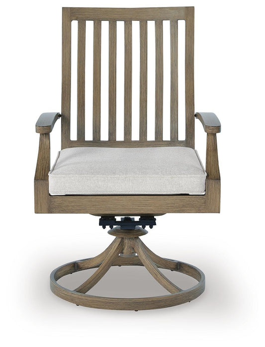 Rainier Ranch Swivel Chair w/Cushion (Set of 2)