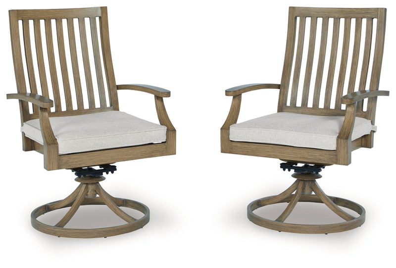 Rainier Ranch Swivel Chair w/Cushion (Set of 2)