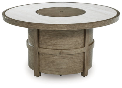 Rainier Ranch Round Fire Pit Table