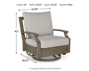 Rainier Ranch Swivel Glider Chair w/Cushion