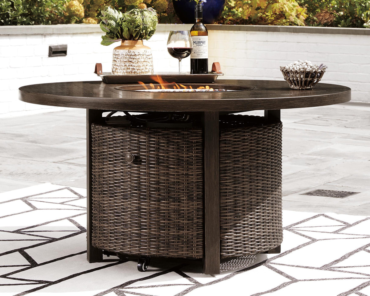 Paradise Trail Round Fire Pit Table