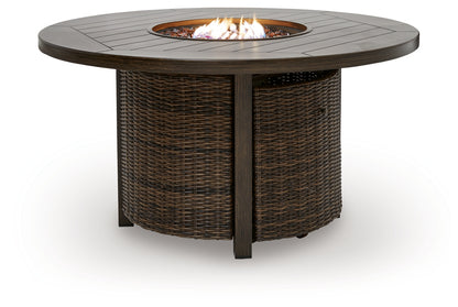 Drakes Beach Round Fire Pit Table