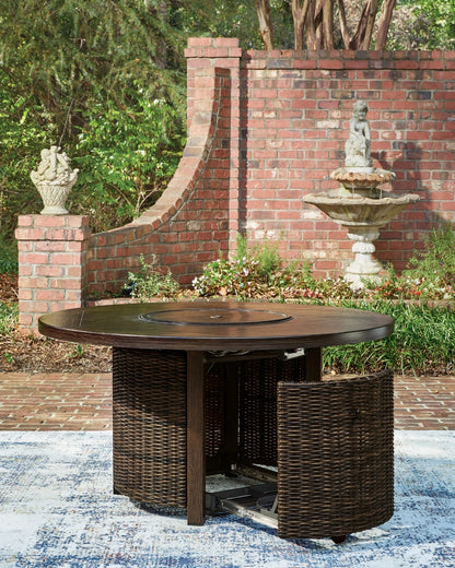 Drakes Beach Round Fire Pit Table