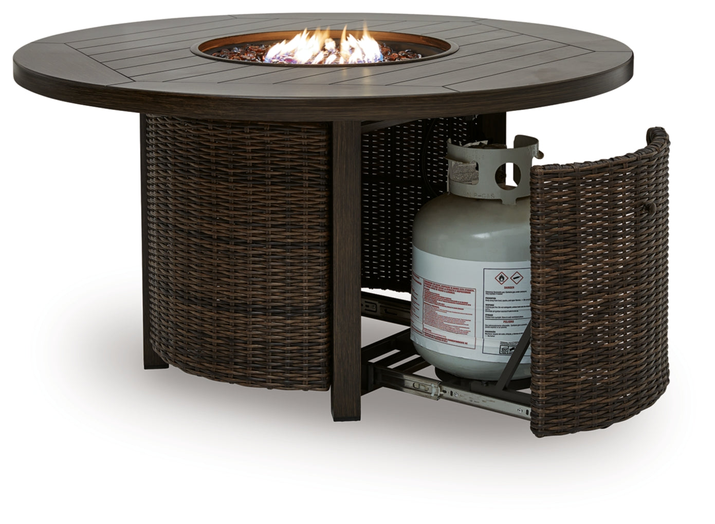 Drakes Beach Round Fire Pit Table