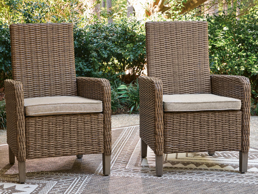 Revare Beach Arm Chair With Cushion (Set of 2)