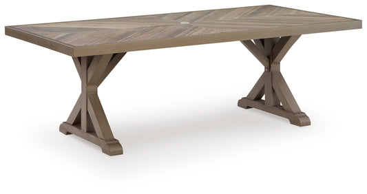 Revare Beach RECT Dining Table w/UMB OPT