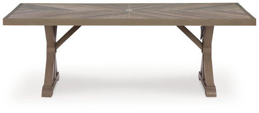 Revare Beach RECT Dining Table w/UMB OPT