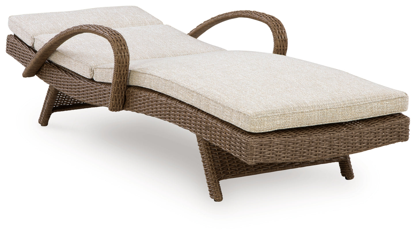 Revare Beach Chaise Lounge with Cushion