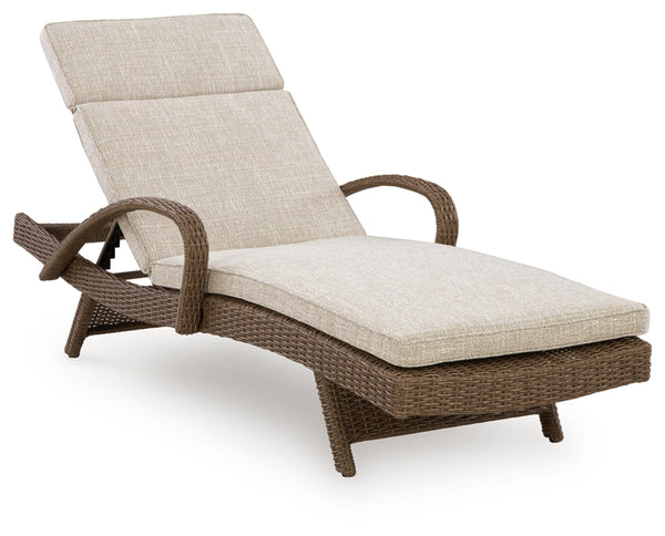 Revare Beach Chaise Lounge with Cushion