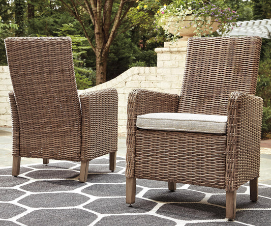 Beachcroft Outdoor Arm Chair With Cushion (Set of 2)