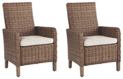 Beachcroft Outdoor Arm Chair With Cushion (Set of 2)
