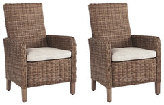 Beachcroft Outdoor Arm Chair With Cushion (Set of 2)