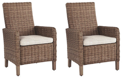 Beachcroft Outdoor Arm Chair With Cushion (Set of 2)
