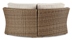 Beachcroft Curved Corner Chair w/Cushion