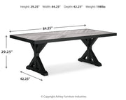 Beachcroft RECT Dining Table w/UMB OPT