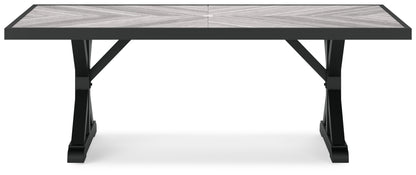 Beachcroft RECT Dining Table w/UMB OPT