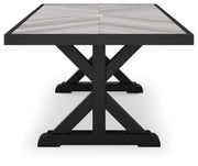 Beachcroft RECT Dining Table w/UMB OPT