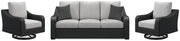 Beachcroft Outdoor Sofa and 2 Lounge Chairs