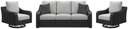 Beachcroft Outdoor Sofa and 2 Lounge Chairs