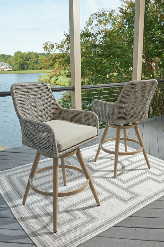 Seton Creek Barstool with Cushion (Set of 2)