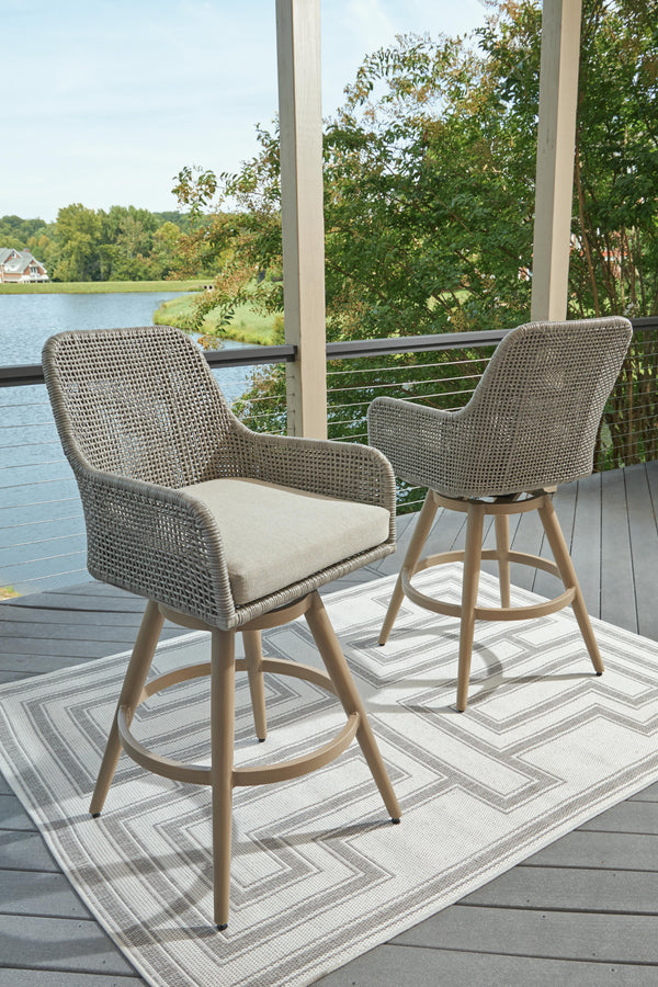 Seton Creek Barstool with Cushion (Set of 2)