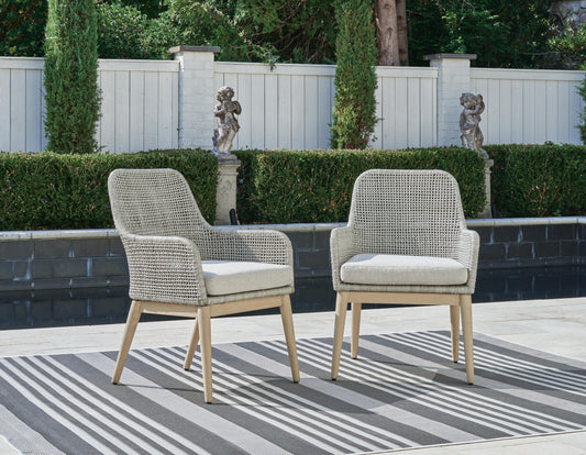 Seton Creek Arm Chair With Cushion (Set of 2)