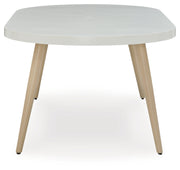 Seton Creek Oval Dining Table w/UMB OPT