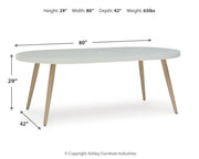 Seton Creek Oval Dining Table w/UMB OPT