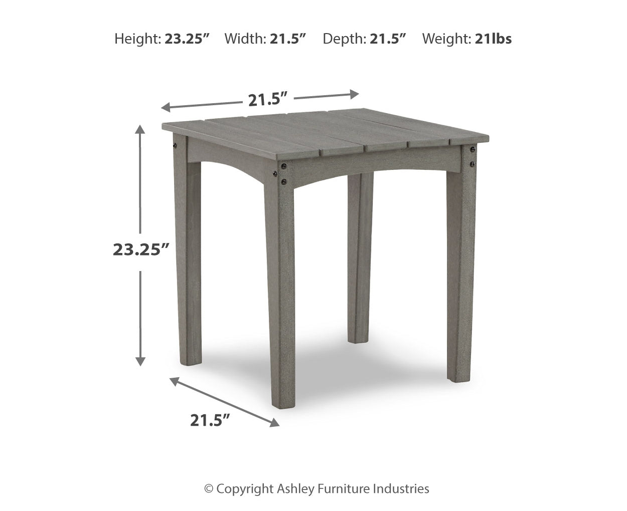 Visola Square End Table