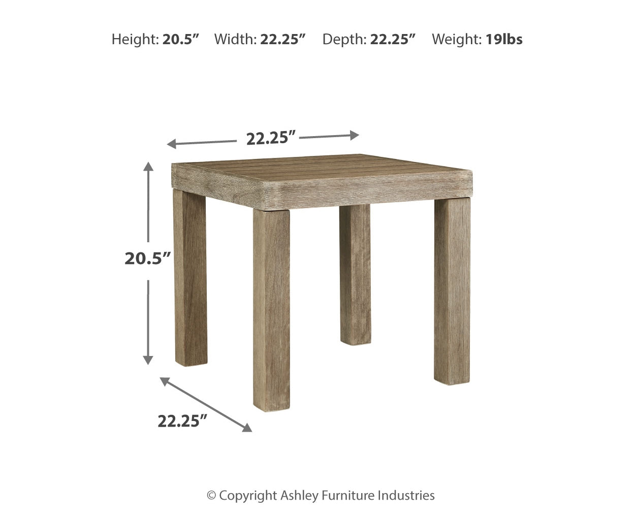 Silo Point Square End Table