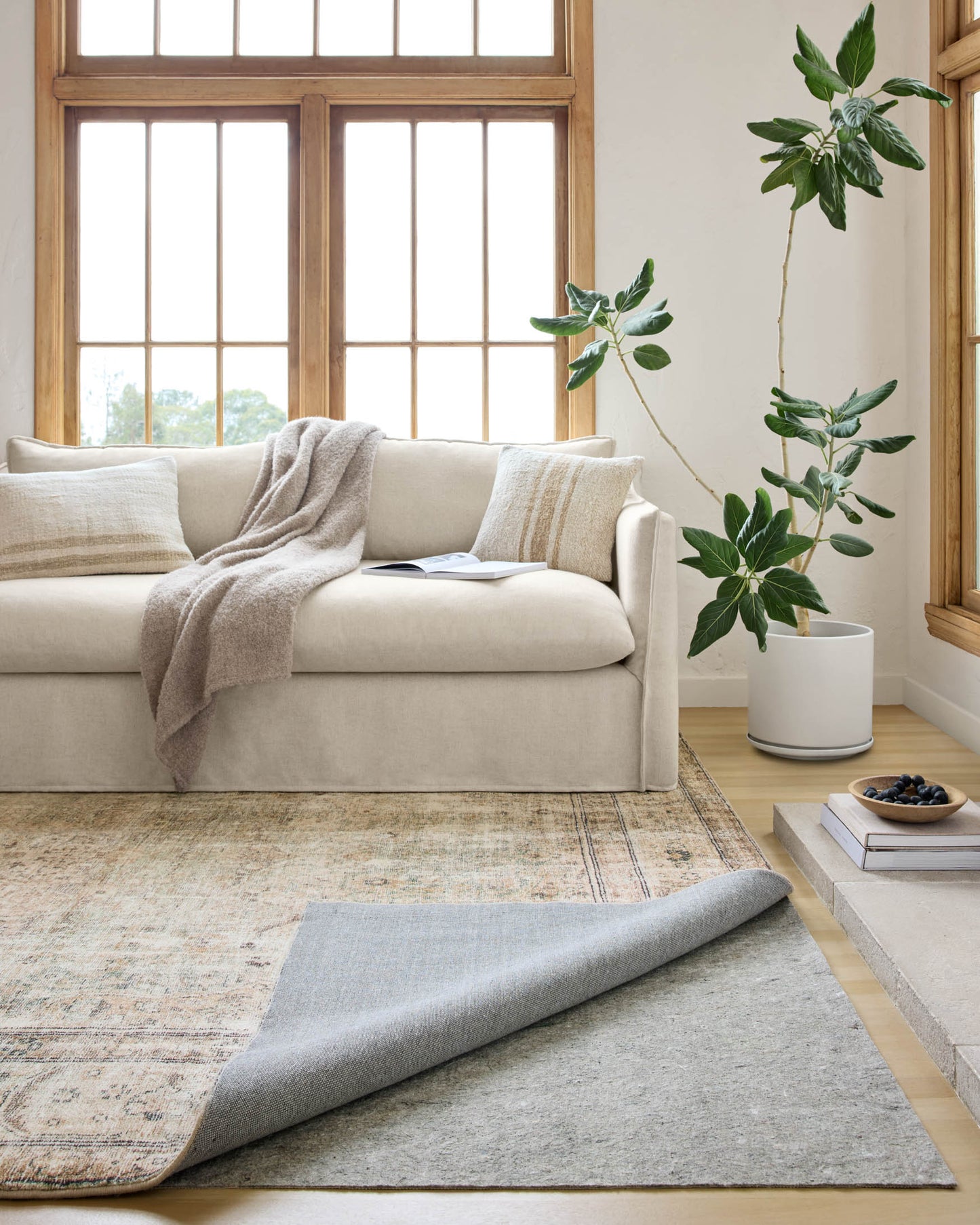 Almohadilla para alfombra Loloi Loloi-Grip FPAD2 gris