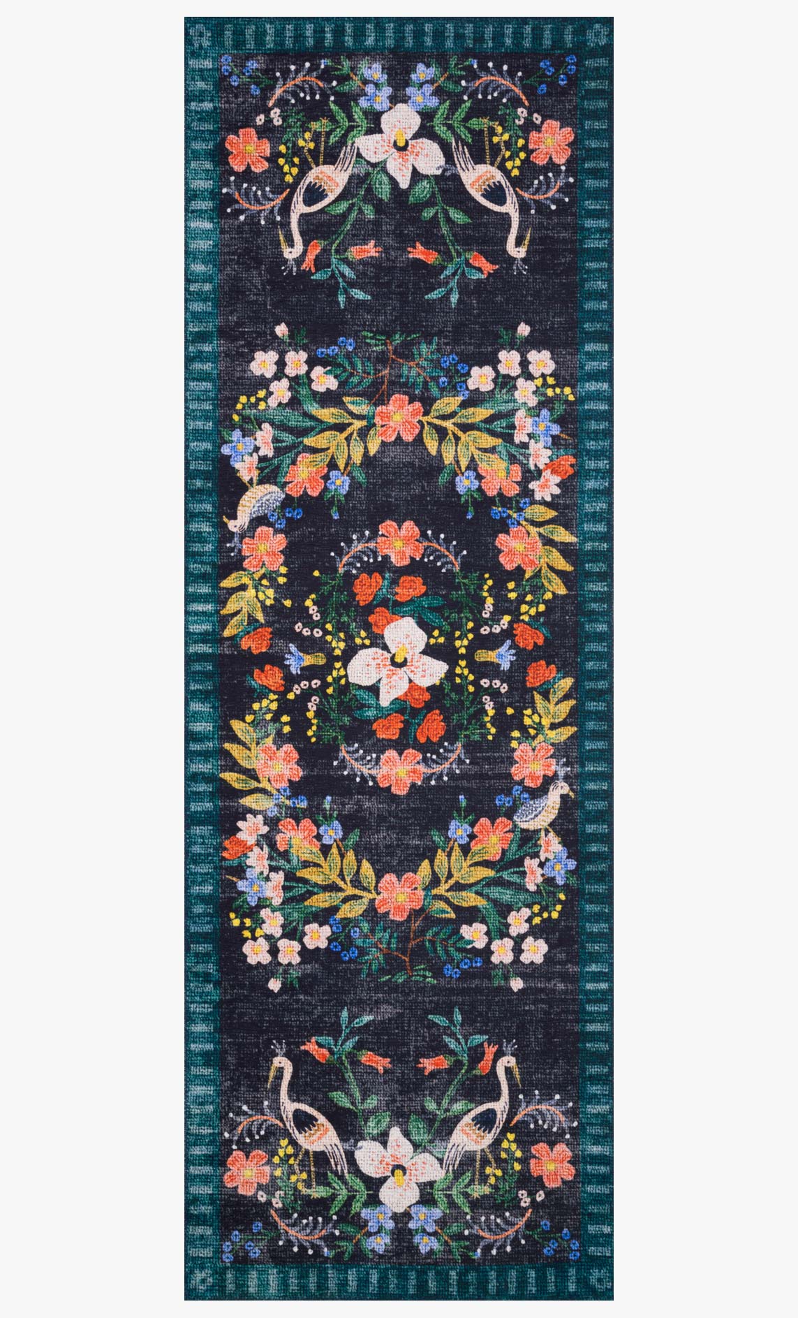 Rifle Paper Co. x Loloi Palais PAL-03 Black / Multi