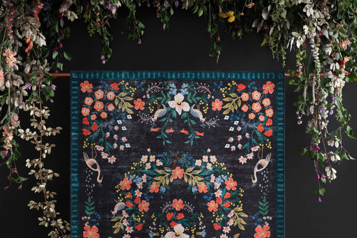 Rifle Paper Co. x Loloi Palais PAL-03 Black / Multi