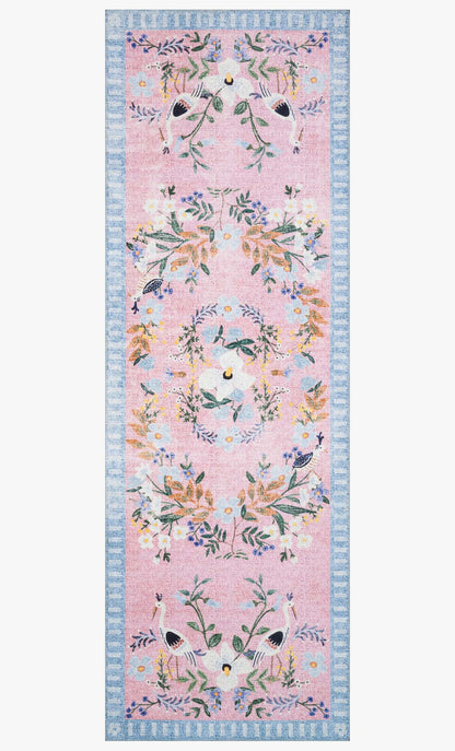 Rifle Paper Co. x Loloi Palais PAL-03 Rose / Sky