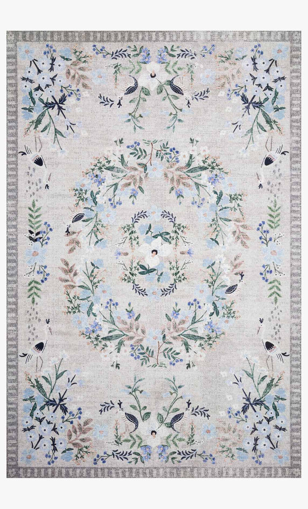 Rifle Paper Co. x Loloi Palais PAL-03 Stone / Grey