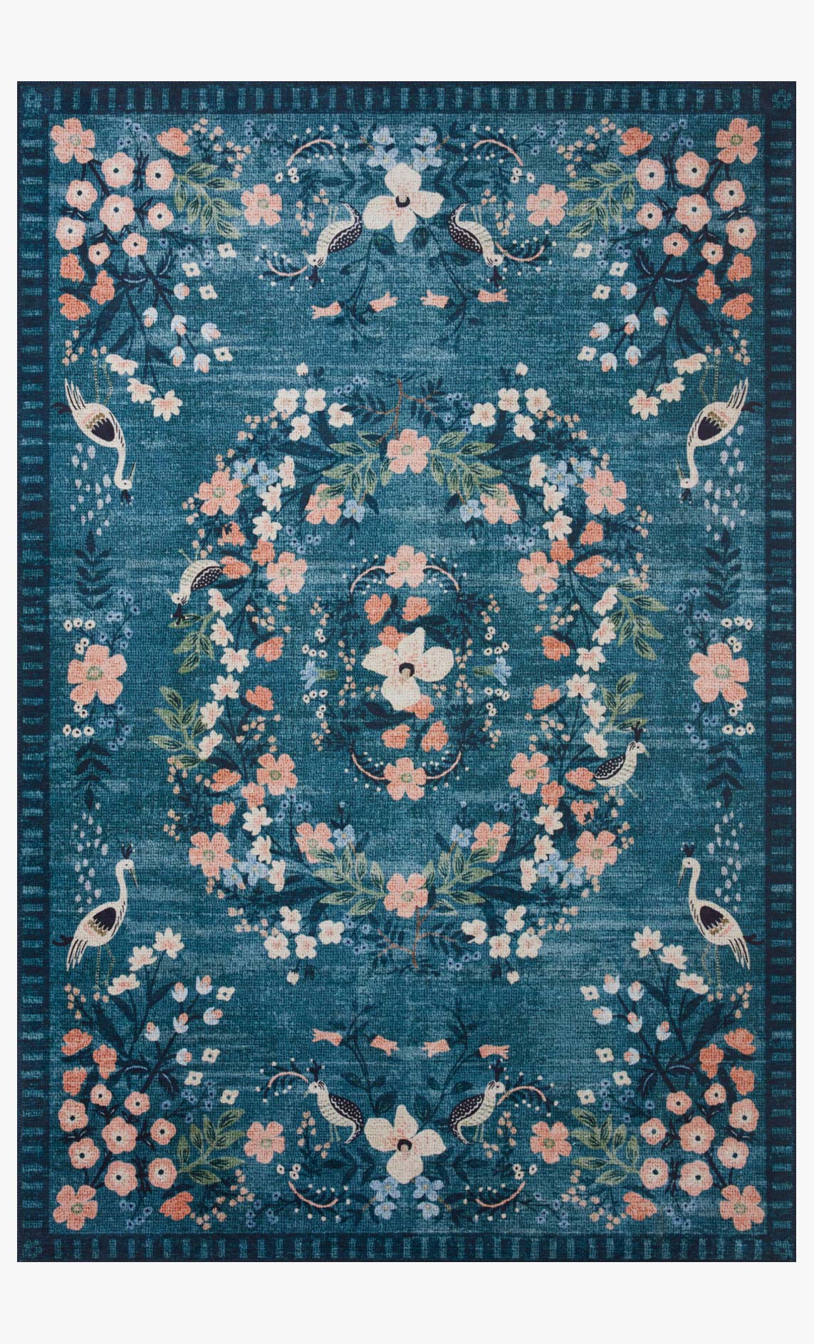 Rifle Paper Co. x Loloi Palais PAL-03 Teal