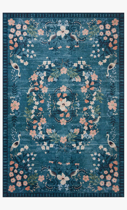 Rifle Paper Co. x Loloi Palais PAL-03 Teal