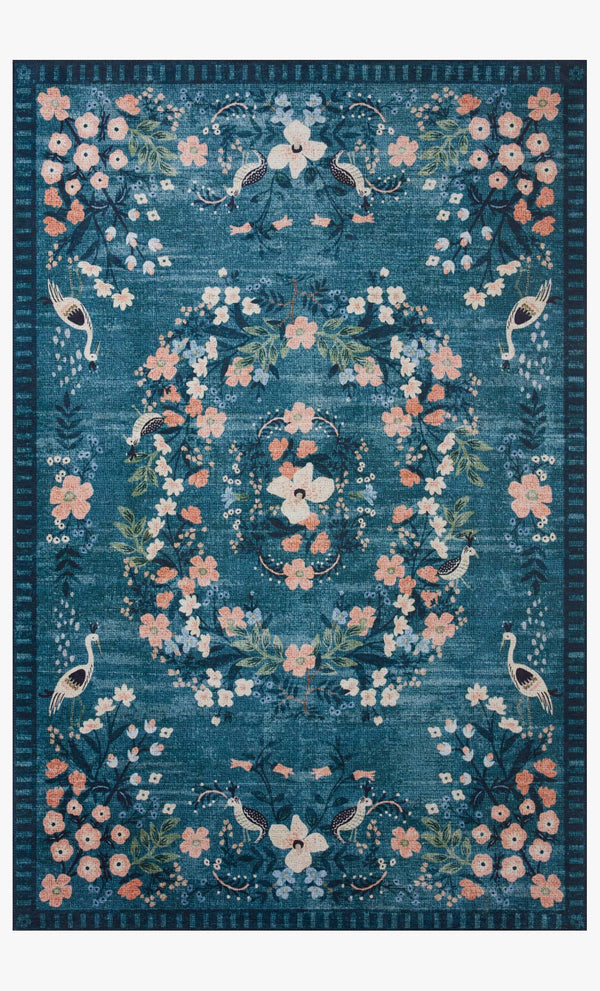 Rifle Paper Co. x Loloi Palais PAL-03 Teal