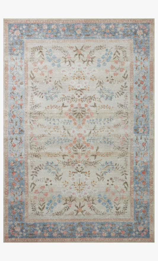 Rifle Paper Co. x Loloi Palais PAL-04 Lt. Blue