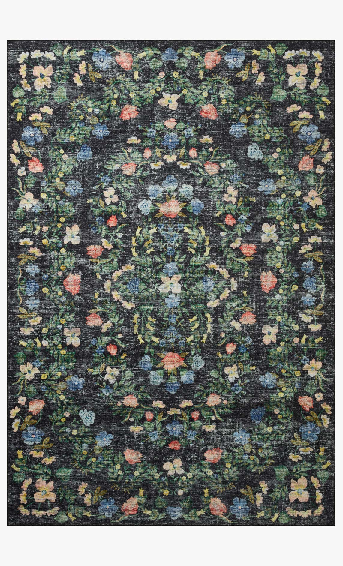 Rifle Paper Co. x Loloi Palais PAL-05 Black