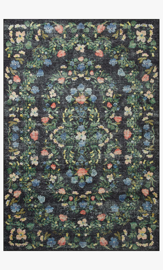 Rifle Paper Co. x Loloi Palais PAL-05 Black
