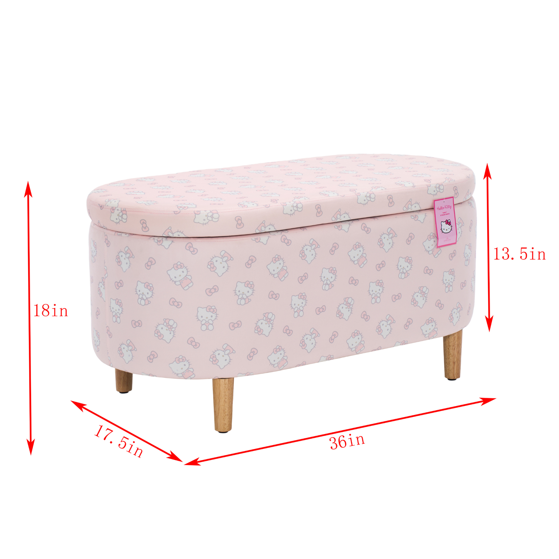 Hello Kitty® SWEET Storage Bench