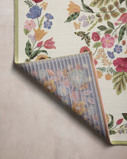 Rifle Paper Co. x Loloi Perennial PRN-01 Cream